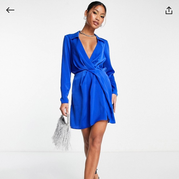 asos royal blue dress ASOS Royal Blue Dress, Size 8
